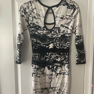 BeBe Black/White mid dress great condition 9/10